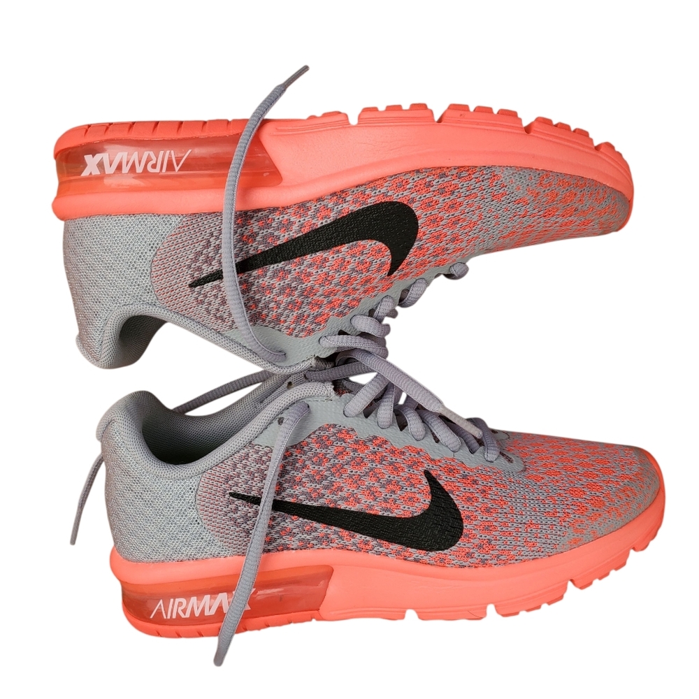 Nike Air Max Sequent 2 Sneaker GS 4.5Y Grey Athletic - Picture 3 of 6